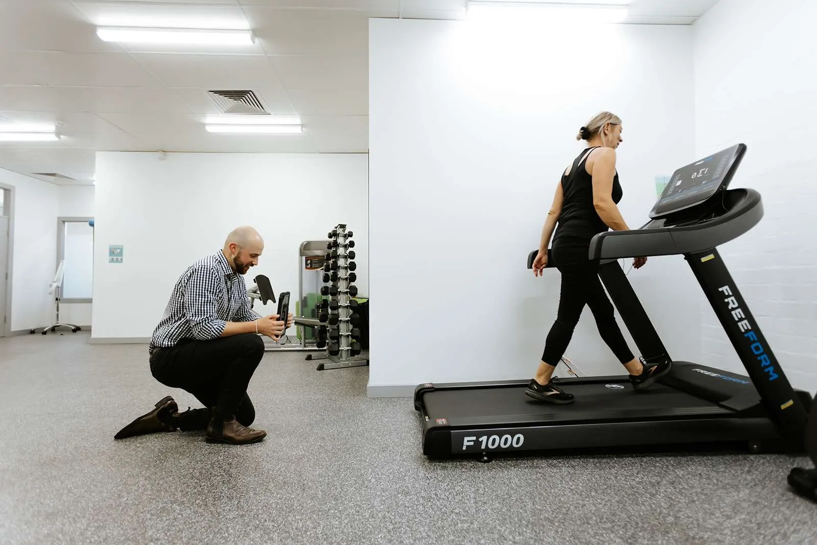 Gait analysis on the treadmill
